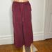 Anthropologie Pants & Jumpsuits | Anthropologie Saturday Sunday Eudora Wide Leg Cropped Pants Size M Relaxed Pants | Color: Red | Size: M