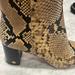 Tory Burch Shoes | New Size 11 Tory Burch Snake-Embossed Leather Bootie | Color: Brown/Tan | Size: 11