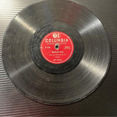 Columbia Media | Country 78 Rpm - Lefty Frizzell - Columbia 20842 "Blue Yodel#6/Travellin' Blues" | Color: Black/Red | Size: Os