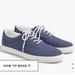 J. Crew Shoes | Jcrew Explorer Canvas Lace Up Sneakers | Color: Blue | Size: 11.5