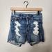 American Eagle Outfitters Shorts | American Eagle Outfitters Distressed Denim Shorts | Color: Blue/White | Size: 2