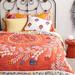 Anthropologie Bedding | Anthropologie Euro Sham Pillow Case X1 Piece New Out Of Package | Color: Orange | Size: Euro Sham