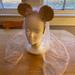 Disney Accessories | Disney Parks Minne Bride Ears Sequin In Great Condition | Color: White | Size: Osg