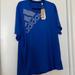 Adidas Shirts | Freelift Badge Of Sports Graphic Tee Size 2xl | Color: Blue | Size: Xxl