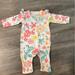 Jessica Simpson Bottoms | Jessica Simpson 3-6m Floral Romper | Color: Pink/White | Size: 3-6mb