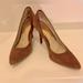 Michael Kors Shoes | Michael Kors Suede Shoes. Size - 8. Light Brown Heels. | Color: Brown/Tan | Size: 8