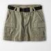 American Eagle Outfitters Skirts | Ae Super High-Waisted Cargo A-Line Skirt | Color: Green | Size: 00