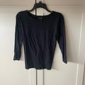 J. Crew Tops | Black J.Crew Top - Xs | Color: Black | Size: Xs