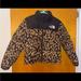 The North Face Jackets & Coats | Leopard Print North Face Coat With Hood | Color: Black/Tan | Size: S