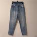 Brandy Melville Jeans | J. Galt Brandy Melville High Waisted Button Fly Blue Denim Mom Jeans Size Small | Color: Blue | Size: 0