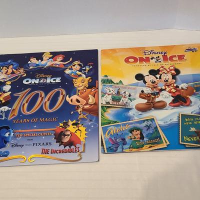 Disney Other | 2000 & 2001 Disney On Ice Program Book-100 Years Of Magic And Vacation-Travel | Color: Blue/Yellow | Size: Os