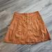 Anthropologie Skirts | By Anthropologie Briony Mini Skirt Dark Orange 4 | Color: Orange | Size: 4