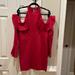 Free People Dresses | Free People Burgundy Cold Shoulder Party Dress Sz M Stunning | Color: Red | Size: M