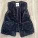 Zara Jackets & Coats | Girls Zara Fur Vest- Size 8/9 | Color: Gray | Size: 8g
