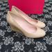 Kate Spade Shoes | Kate Spade Amory Wedge Heels Pump Size 9.5 M | Color: Cream | Size: 9.5