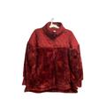 Lularoe Jackets & Coats | Lularoe Womens Size M Fur Coat Winter Jack Fur Pullover 1/2 Zip Burgundy | Color: Red | Size: M