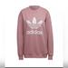 Adidas Tops | Adidas Women's Originals Trefoil Crew Sweatshirt-Mauve | Color: Pink | Size: M