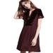 Anthropologie Dresses | Anthropologie Maeve Ingrid Burgandy Maroon Velvet Dress Size Xsp | Color: Purple/Red | Size: Xsp