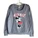 Disney Tops | Disney Minnie Mouse Women's Top Tee Size Xl 15/17 Gray Long Sleeve Pullover | Color: Gray | Size: Xl