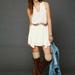 Free People Dresses | Free People Natural Ethnic Embroidered Waist Mini Dress Tunic | Color: Cream | Size: M