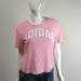 Adidas Tops | Adidas Pink Large Logo T-Shirt | Color: Pink | Size: Xs