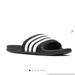 Adidas Shoes | Adidas Women’s Adilette Cf Stripe Sport Slides | Color: Black/White | Size: 7