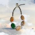 Anthropologie Jewelry | Anthropologie Nwt Semi Precious Stone Statement Necklace | Color: Green/Tan | Size: Os