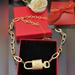 Louis Vuitton Accessories | Authentic Louis Vuitton Padlock/Key Pendant Necklace | Color: Gold | Size: Os