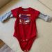 Carhartt One Pieces | Carhartt Little Helper Red Long-Sleeve Onesie | Color: Gray/Red | Size: 0-3mb