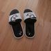 Under Armour Shoes | Cushioned Under Armour Slides. Size 9. | Color: Black/White | Size: 9