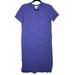Jessica Simpson Dresses | Jessica Simpson Woman's Blue Stretch Trapeze Shirts Dress Medium Pocket Comfy | Color: Blue | Size: M