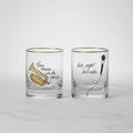 Kate Spade Kitchen | Kate Spade Manhattan Please Whiskey Glasses | Color: Black/Gold | Size: Os