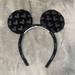 Disney Accessories | Mickey Mouse Ears Headband | Color: Black/Silver | Size: Os