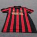 Adidas Shirts | Adidas Atlanta Fc Jersey Adult L Soccer Shirt Red Black Striped Athletic Mens | Color: Black/Red | Size: L