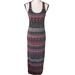 American Eagle Outfitters Dresses | American Eagle Aztec Razor Back Cutout Maxi Slit Summer Dress | Color: Gray/Pink | Size: M