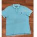 American Eagle Outfitters Shirts | American Eagle Outfitters Polo Shirt Mens Size Large Blue Short Sleeve T'shirt | Color: Blue | Size: L