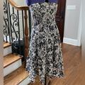 American Eagle Outfitters Dresses | Cute Summer Tube Top Dress Wear As Dress Or Skirt Size Medium Floral | Color: Blue/Cream | Size: M