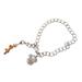 Disney Jewelry | Disney Tigger Mickey Character Charm Bracelet Silver Tone | Color: Orange/Silver | Size: Os