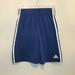 Adidas Bottoms | Boys Adidas Blue Acthletic Shorts With White Stripes On The Side. Size 10/12 | Color: Blue/White | Size: 10b