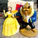 Disney Other | Disney Vintage 1990s The Beauty & The Beast Ceramic Figures | Color: Blue/Yellow | Size: Os