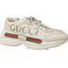 Gucci Shoes | Gucci Logo Rhyton Dad Leather Sneakers Us 9/Eu 39 | Color: Cream/Red | Size: 9