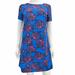 J. Crew Dresses | J. Crew Blue Floral Print Shift Dress | Color: Blue/Pink | Size: 2