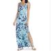 Lilly Pulitzer Dresses | Lilly Pulitzer Merril Maxi Dress In High Tide Navy Scuba Doo | Color: Gold | Size: Xs