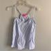 Lilly Pulitzer Tops | Lilly Pulitzer Blue Stripe Ruffle Tank Top Size Medium | Color: Blue/White | Size: M