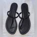 Jessica Simpson Shoes | Jessica Simpson Karlee Thong Flat Sandals Black Size 7m | Color: Black | Size: 7