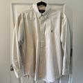 Ralph Lauren Shirts | - Ralph Lauren Eggshell Men’s Shell Long Sleeve Button Down Shirt | Color: White | Size: M