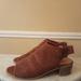American Eagle Outfitters Shoes | American Eagle Brown Perforated Sling Back Sandals. Size 10 | Color: Brown | Size: 10