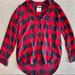 American Eagle Outfitters Tops | American Eagle Womans Flannel | Color: Blue/Red | Size: M