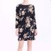 J. Crew Dresses | J Crew Black Ivory Floral Tulip Hem Faux Wrap Dress | Color: Black | Size: 2