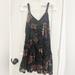 American Eagle Outfitters Dresses | American Eagle Outfitters Sleeveless Velvet Dress | Color: Black/Pink | Size: Xs